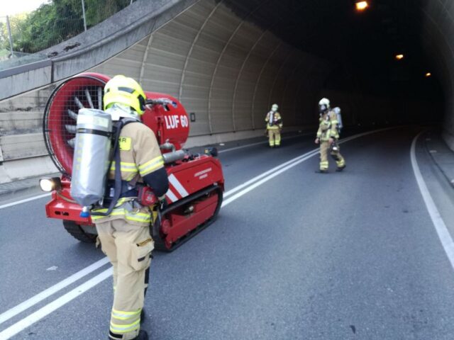 Einsatz 058 - Feldkirch, L53 - Verkehrsunfall mit Brand im Ardetzenbergtunnel