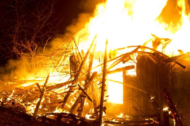 Einsatz 028 - Zwischenwasser, Buchebrunnen - Heustadel in Vollbrand