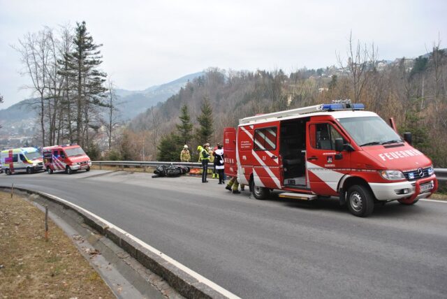 Einsatz 034 - L73, Übersaxner Straße - Verkehrsunfall Motorrad