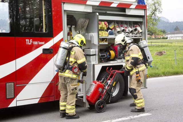 Einsatz 037 - Autobahnauffahrt A14D - LKW mit Rauchentwicklung