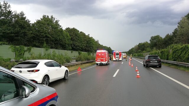 Einsatz 063 - A14, Höhe Götzis - Verkehrsunfall