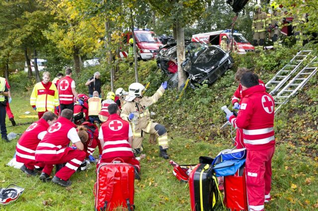 Einsatz 104 - L52, Meininger Straße - Verkehrsunfall