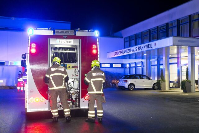 Einsatz 121 - Valdunastraße, LKH-Rankweil - Brand auf Station 