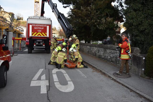 Einsatz 004 - Walgaustraße - Arbeitsunfall, Unterstützung Rettungsdienst