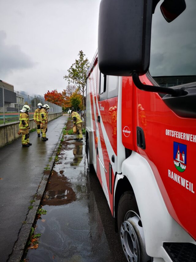 Einsatz 101 - Treietstraße - Ölspur, Bindemittel notwendig