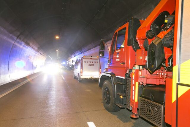 Einsatz 107 - A14D, Ambergtunnel - Verkehrsunfall