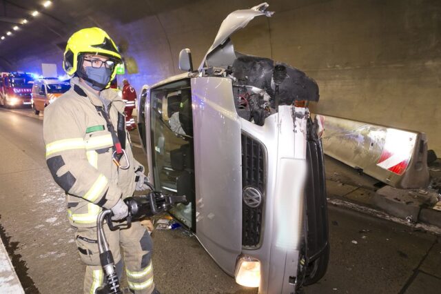 Einsatz 116 - A14A, Ambergtunnel - Verkehrsunfall