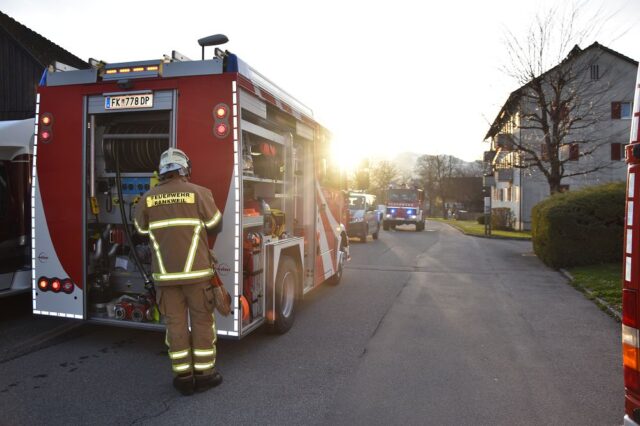 Einsatz 047 - Flözerweg, Kaminbrand bei Mehrfamilienwohnhaus