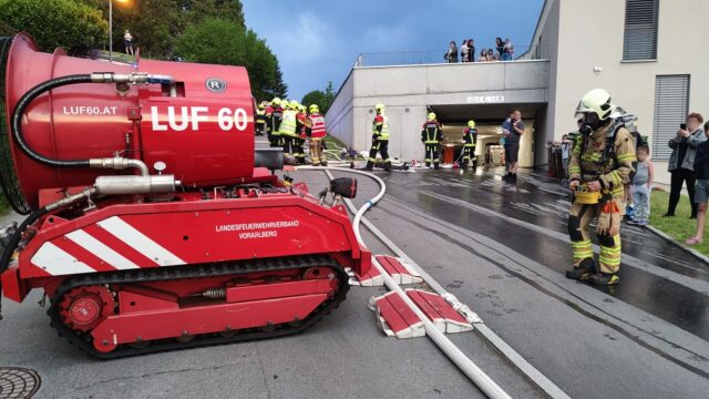 22.05.2023 - Satteins - Unterstützung mit LUF bei Tiefgargagenübung