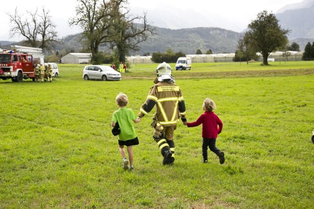 Einsatz 123 - Treietstraße, Waldkindergarten - Evakuierung aufgrund Föhnsturm