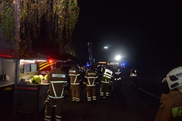 Einsatz 128 - Großfeldweg, Mastbetrieb Gstach - Wohnungsbrand