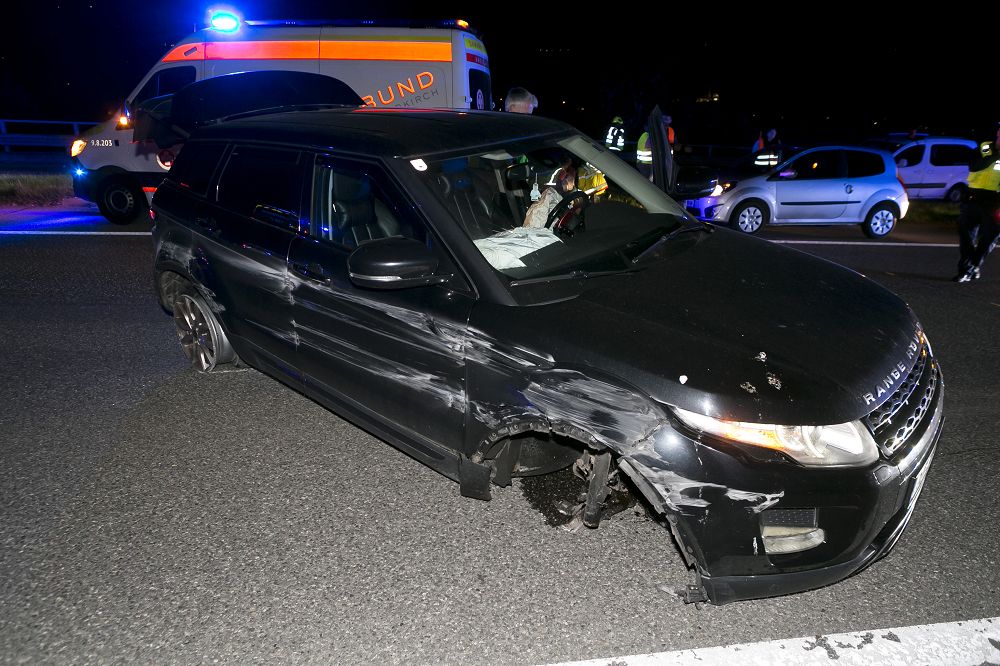 Einsatz 033 – A14 Fahrtrichtung Deutschland – V.U. PKW gegen Leitplanke